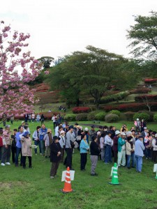 椎八重公園のセレモニー