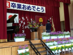 長田小学校卒業式