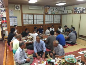 消防団の歓送迎会