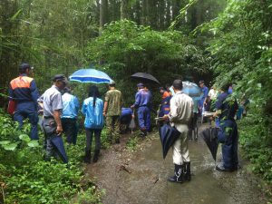 三股町内の危険箇所を確認