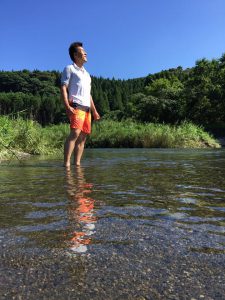 綾南川で「川の自然観察会