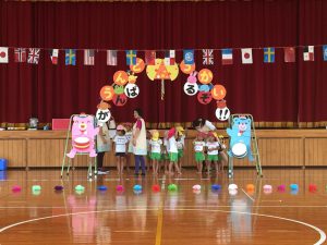 三股町立長田へき地保育所最後の運動会