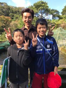 長田小学校ヤマメ採卵見学会