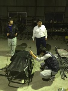 祭りの大砲作り