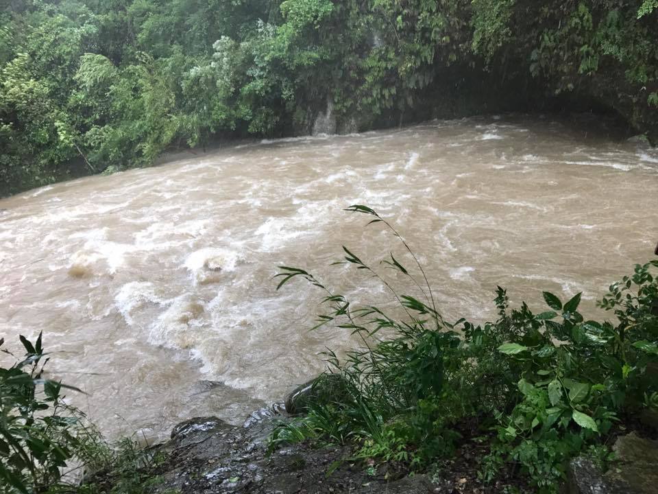 台風5号による増水