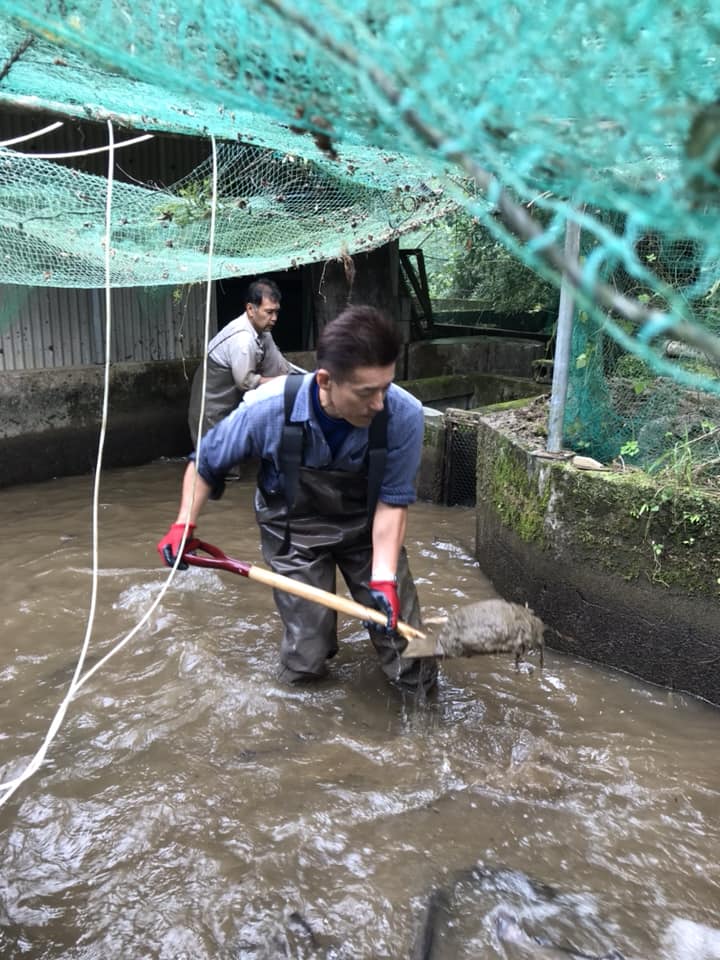 台風24号、後片付けという名の筋トレ