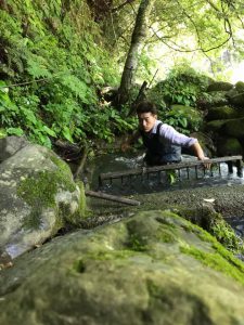 大雨後の土砂除去作業