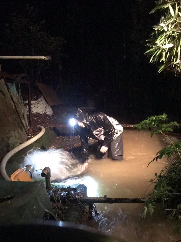 記録的豪雨の夜