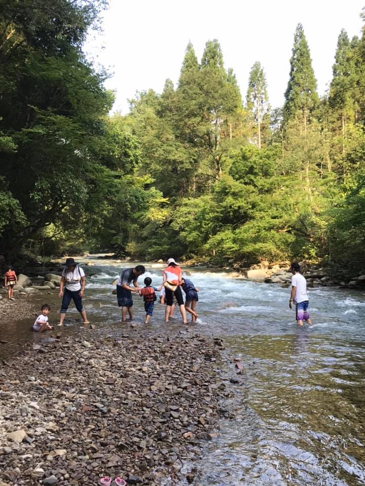 ようやく川の水が落ち着いてきました