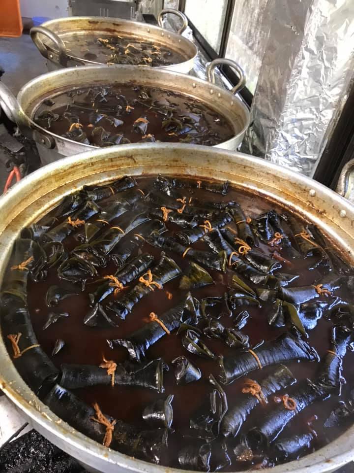 ヤマメ甘露煮と昆布巻きの製造取材