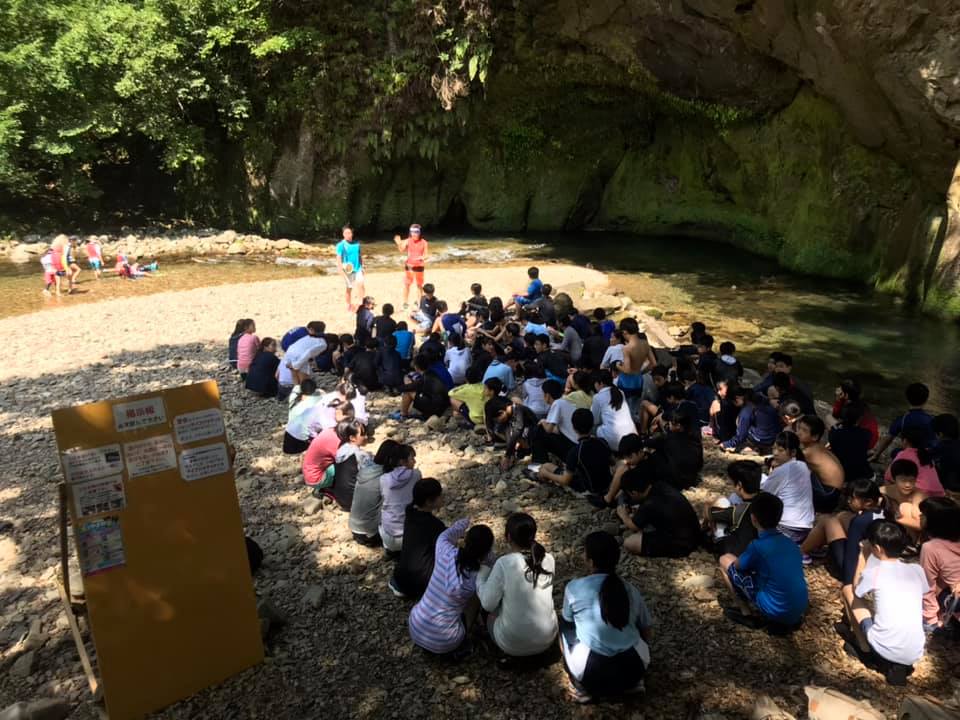 中学生の野外授業