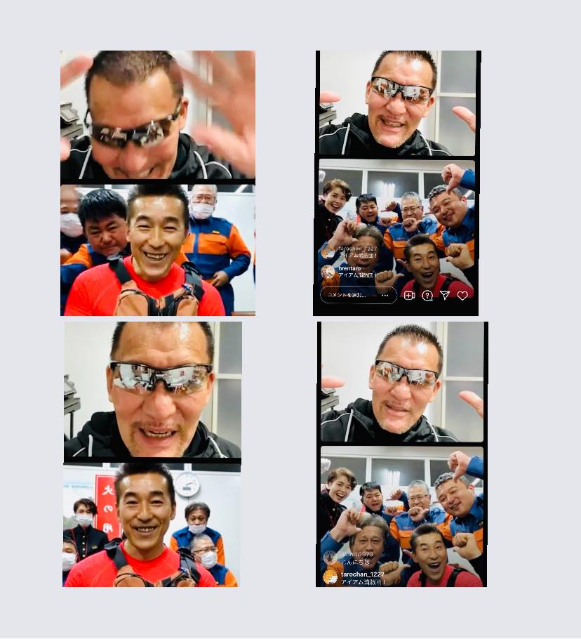 プロレスラー蝶野さんとインスタLIVE