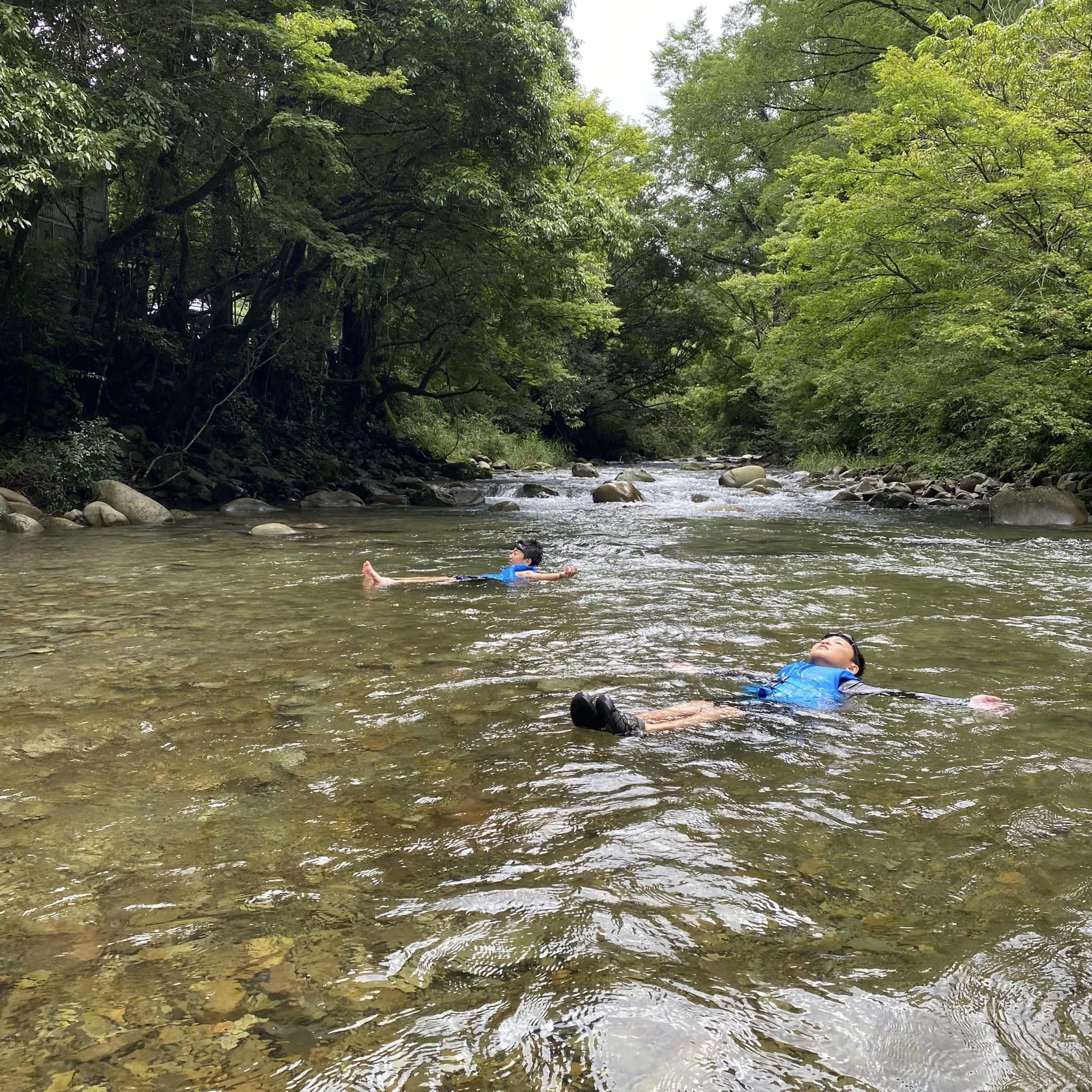 8月３日、川遊び安全教室