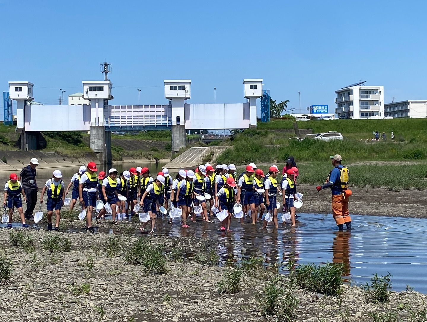 「ふるさとの川を知る」授業