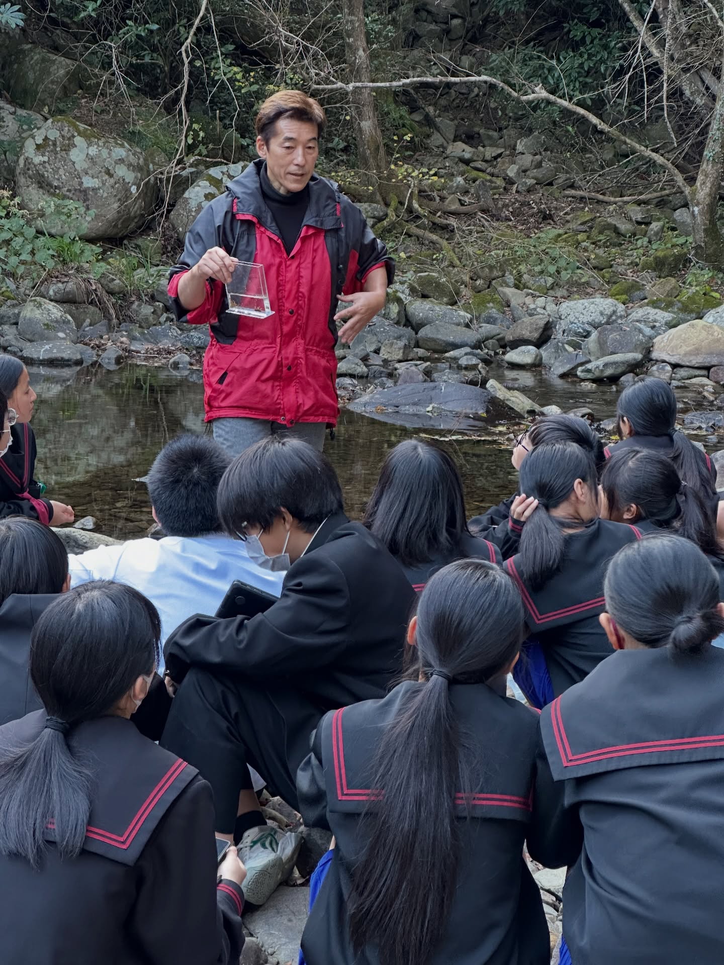 地元中学校のふるさと学習授業